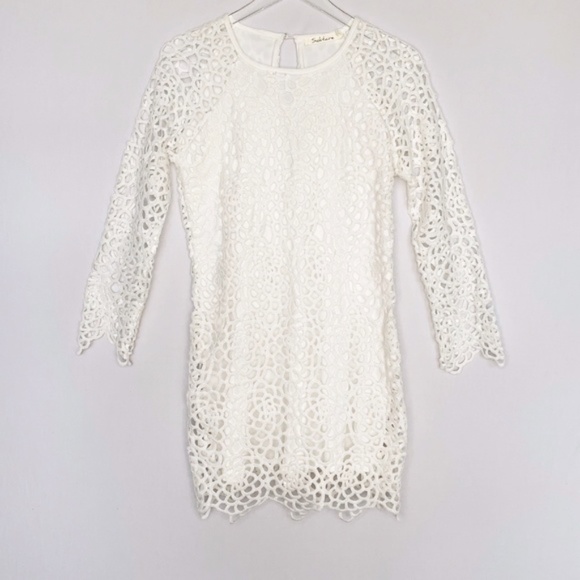 Solitaire Dresses & Skirts - SOLITAIRE Womens Lined Geometric Cut Out D…